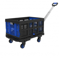 Platform Dolly 2-1 Splice Foldable Warehouse Hand Truck Trolley Platform Folding Hand Push Cart