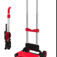 Folding Luggage Cart Portable Hand Two-wheel Trolley 60KG Load Hand Truck