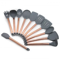 12 Pieces In 1 Set Silicone Kitchen Accessories Cooking Tools Kitchenware with stainless steel bucke