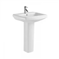 hot sale white color ceramic wash pedestal basin sanitary ware