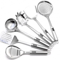 Heat resistant stainless steel kitchen cooking utensils tools sets