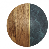 Wooden and Marble Cutting Board