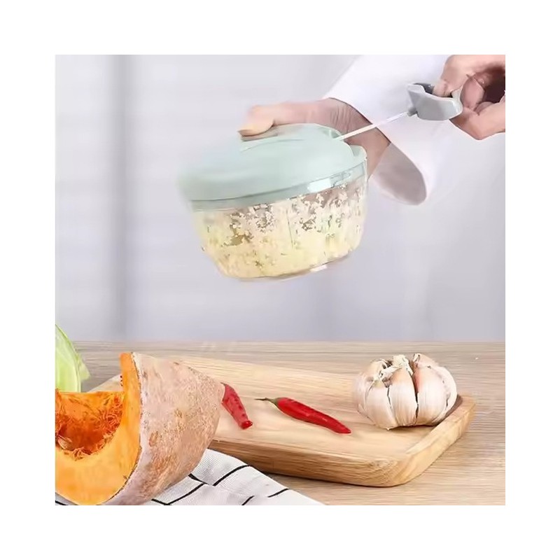 KICA Multifunction stainless steel garlic crusher mincer manual onion grinder chopper mini garlic gr图2