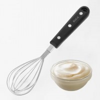 2023 KICA pom handle stainless steel egg whisk cream baking stirring rod egg beater mixer Einen schn