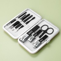 7/10/18 Pcs Black Blue Pink colors for option Personal Manicure Grooming Set Pedicure Kit Manicure S