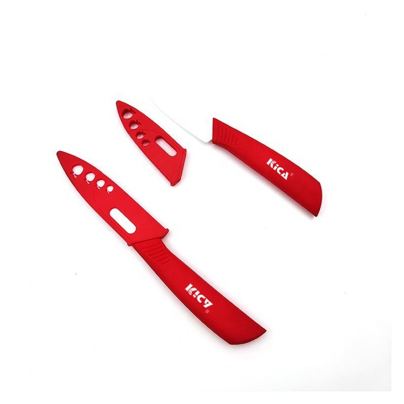 Red Ceramic Knife Set Kitchen Knife Red Handles, White Blades,Ceramic Knife Color Ceramic Knives图2
