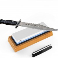 Premium Whetstone Knife Sharpening Stone 2 Side Grit 1000/6000 Waterstone- Whetstone Knife Sharpener