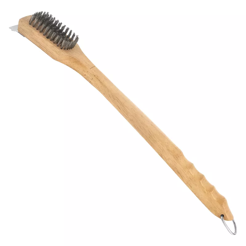 Amazon Product Barbecue Grill Brush Wooden Handle bbq brush